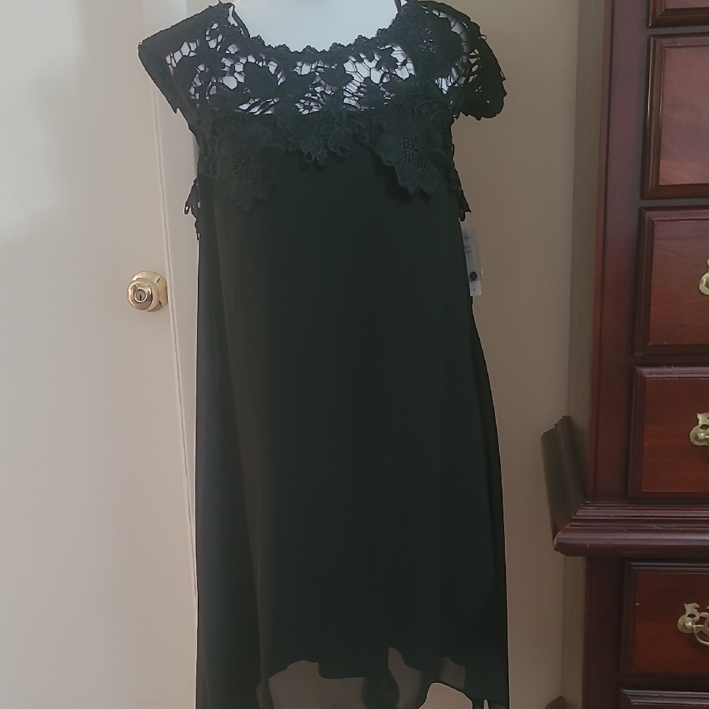 Elegant Black Lace Dress New With Tags